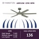 preview thumbnail 11 of 14, Fanimation Brawn 64 inch Indoor/Outdoor Smart Ceiling Fan with LED CCT Select Light Kit and Remote - Antique Graphite