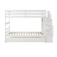 preview thumbnail 12 of 13, Twin over Twin Bunk Beds With Twin Trundle and Stairway Storage Function