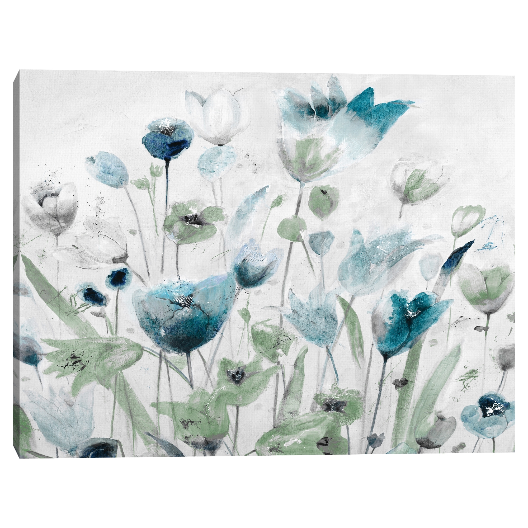 Creamy Blues by Jill Martin Canvas Art Print