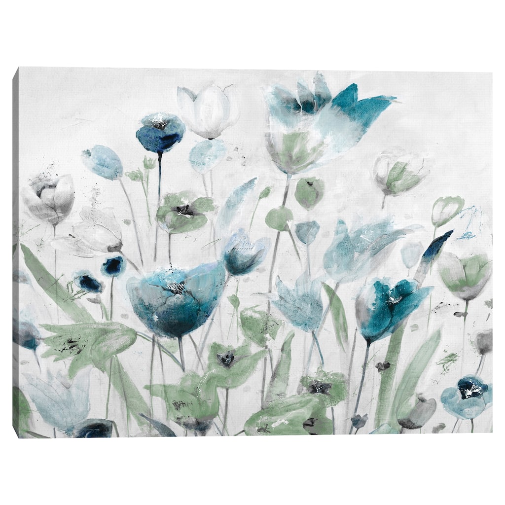 Creamy Blues by Jill Martin Canvas Art Print