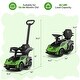 preview thumbnail 12 of 16, Gymax 3-in-1 Licensed Lamborghini Ride on Push Car Stroller Sliding