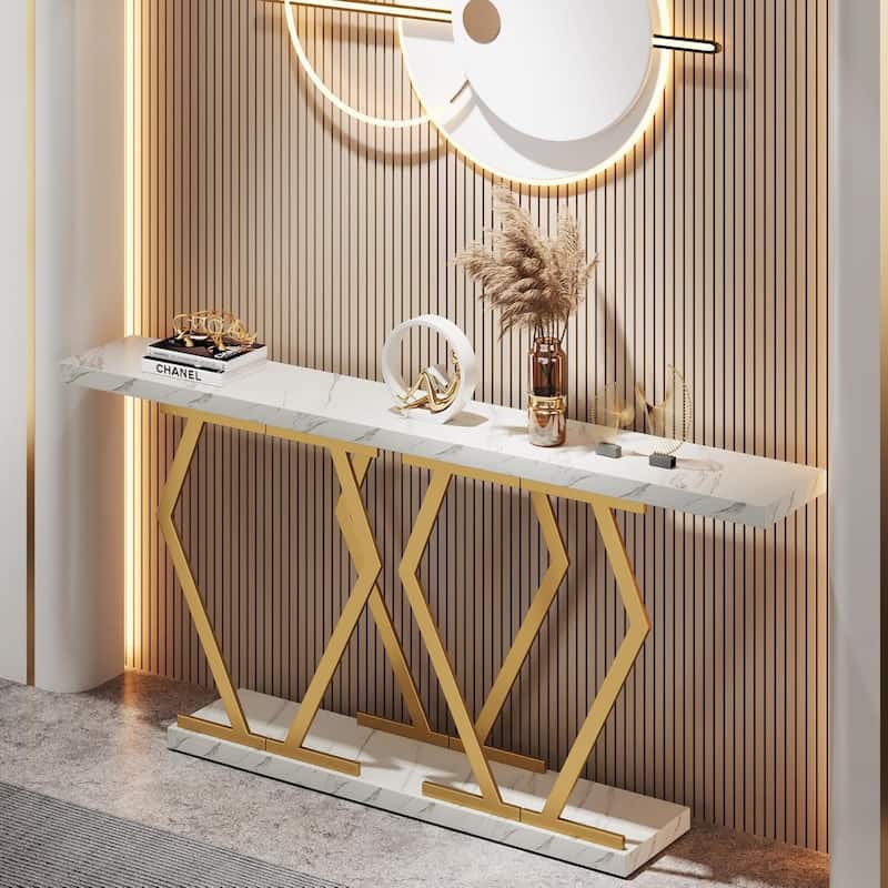 70.9" Extra Long Console Table, Modern Sofa Table, Entryway Accent Table Hallway Foyer Side Table