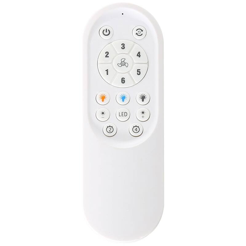 52 Inch Indoor Flush Mount Ceiling Fan with LED Light and Remote Control
