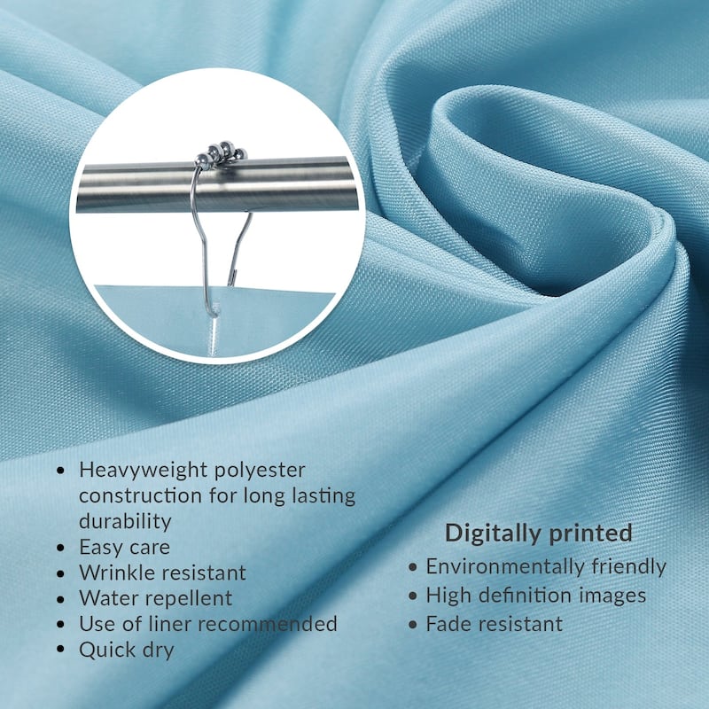 Laural Home Blue Lake Shower Curtain (71 inches x 74 inches)