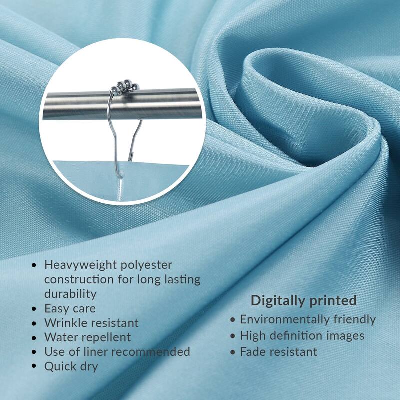 Laural Home Southwest Craze Turquoise Shower Curtain