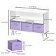preview thumbnail 36 of 39, Kids Bookcase with Fabric Drawers and Toy Storage Organizer