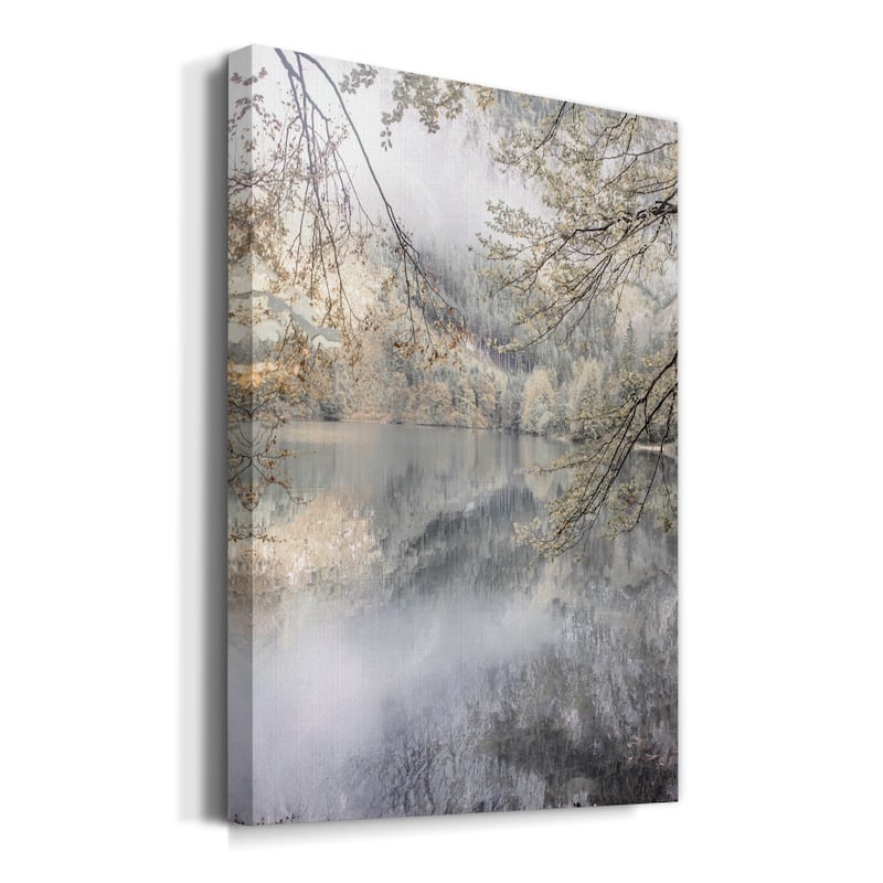 Misty Lake Premium Gallery Wrapped Canvas - Ready to Hang