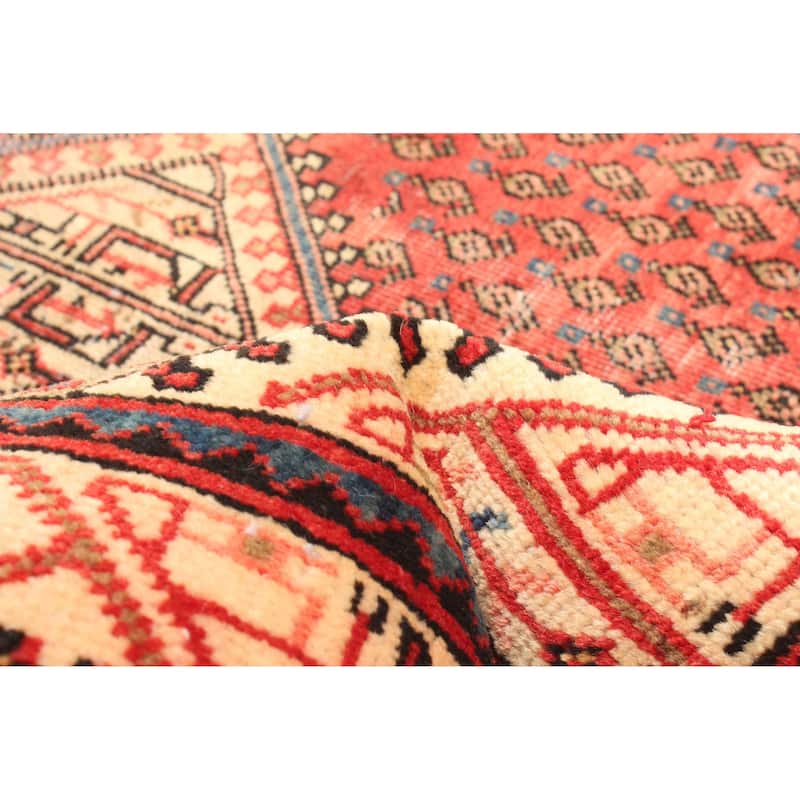 ECARPETGALLERY Hand-knotted Andelz Red Wool Rug - 3'6 x 4'8