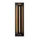 preview thumbnail 9 of 10, Calvin 1-Light Black LED IP54 Waterproof Aluminum Acrylic Outdoor Wall Light - 17.9 in. H x 4.7 in. W x 2 in. D