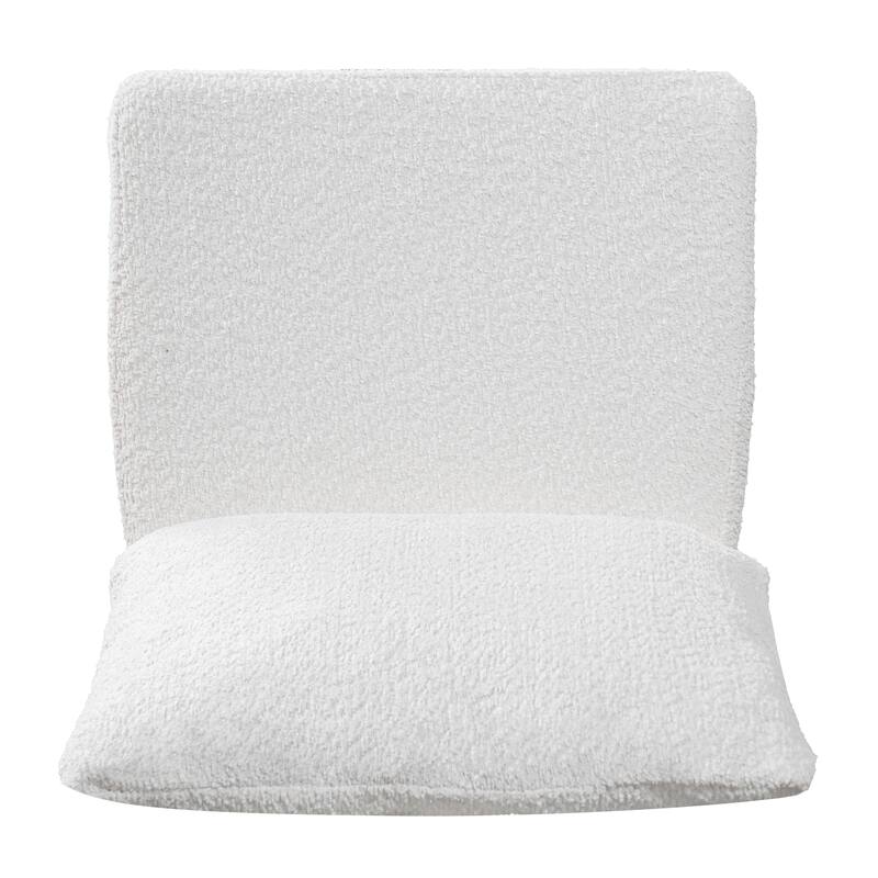 Christopher Knight Home - Modern 20.67" Boucle Upholstered Dining Chairs Set, Ergonomic Contoured Seat & Solid Wood Legs