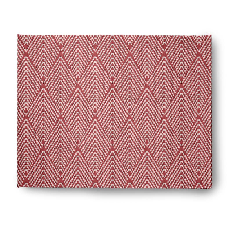 Lifeflor Diamond Spring Chenille Rug - 8' x 10' - Ligonberry Red
