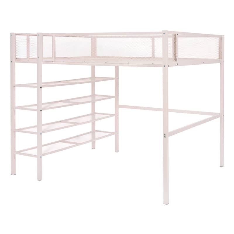 Full Metal Loft Bed with Workstation