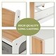 preview thumbnail 10 of 14, Kids Art Play Activity Table with Storage Shelf and Chair Set with Storage Baskets, White & Gray
