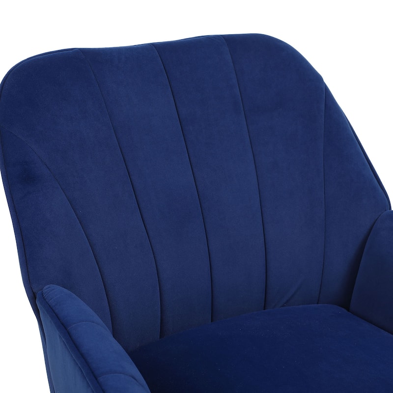 Modern Mid Century Velvet Armchair