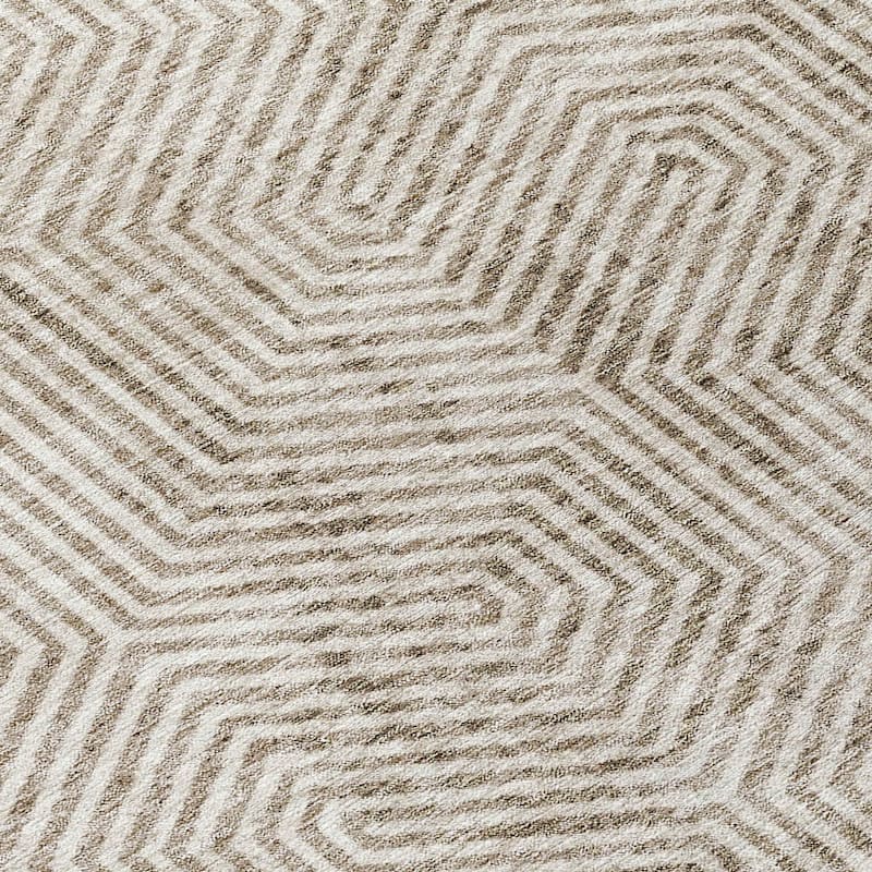 Machine Washable Indoor/ Outdoor Chantille Contemporary Maze Rug