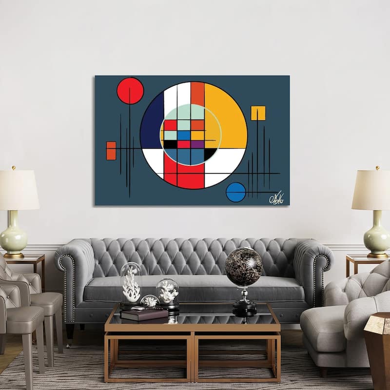 iCanvas "Suprematism Abstract Symbol" by Emmanuel Signorino Canvas Print