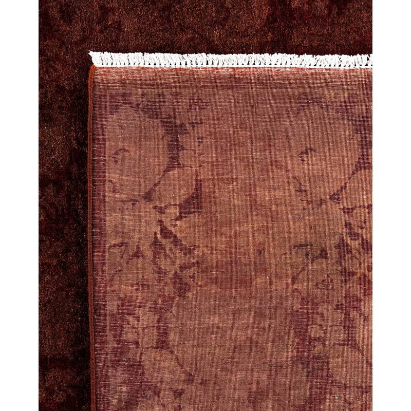 Overdyed One-of-a-Kind Hand-Knotted Area Rug - Brown - 7' 10" x 8' 0"