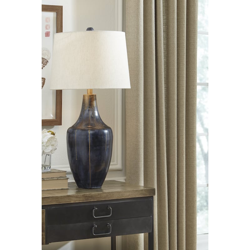 Evania Metal Table Lamp - 15.13" W x 15.13" D x 30.5" H