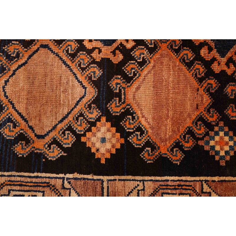 ECARPETGALLERY Hand-knotted Melis Vintage Black, Tan Wool Rug - 3'8 x 6'7