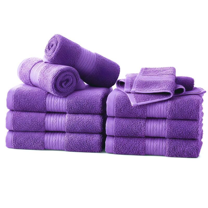 Luxurious Cotton 600GSM Soft Wash Cloths 12X12 Inch by Ample Decor - 10 Pcs