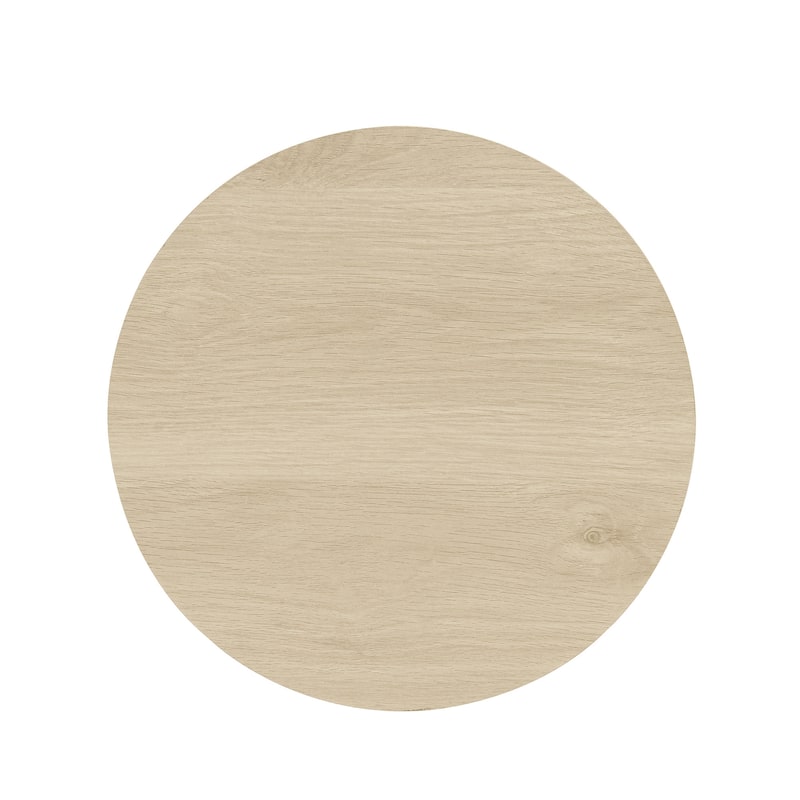 GDF Studio - Modern Metal Base Round Coffee Table Set of 2