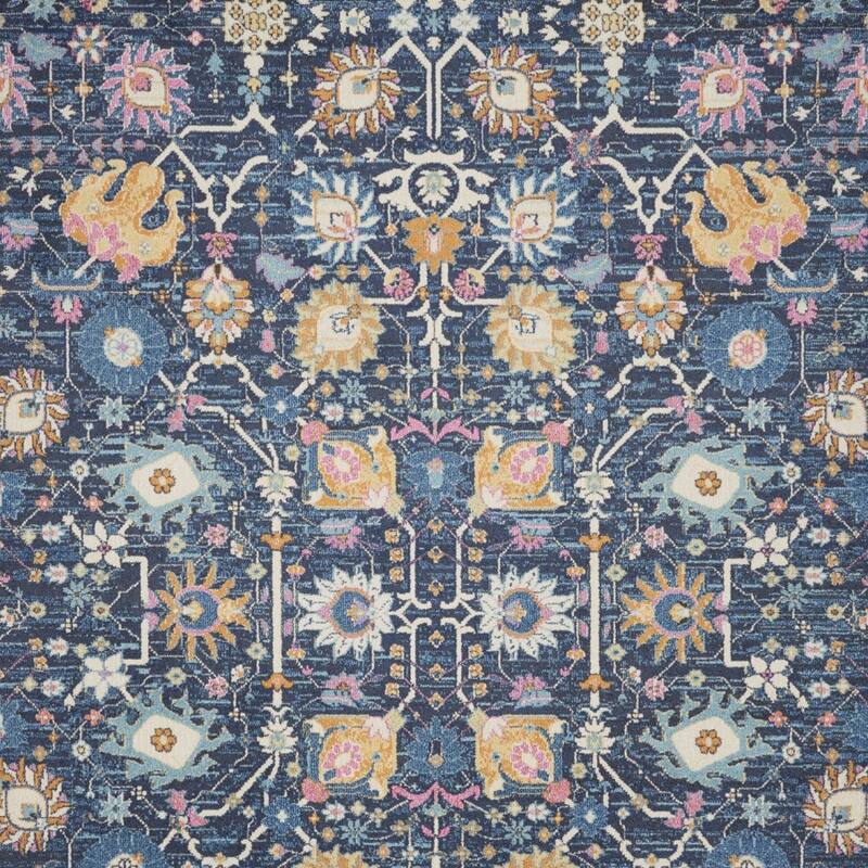 HomeRoots Floral Bohemian Rectangle Area Rug - 144.00 in. x 108.00 in. x 0.50 in.