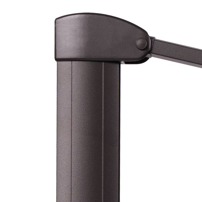 Crestlive Products 11FT Square Patio Offset Double Top Umbrella with Crank