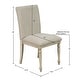 preview thumbnail 7 of 7, Martha Stewart Fiona Upholstered Dining Chair with Turned Wood Legs- Set of 2