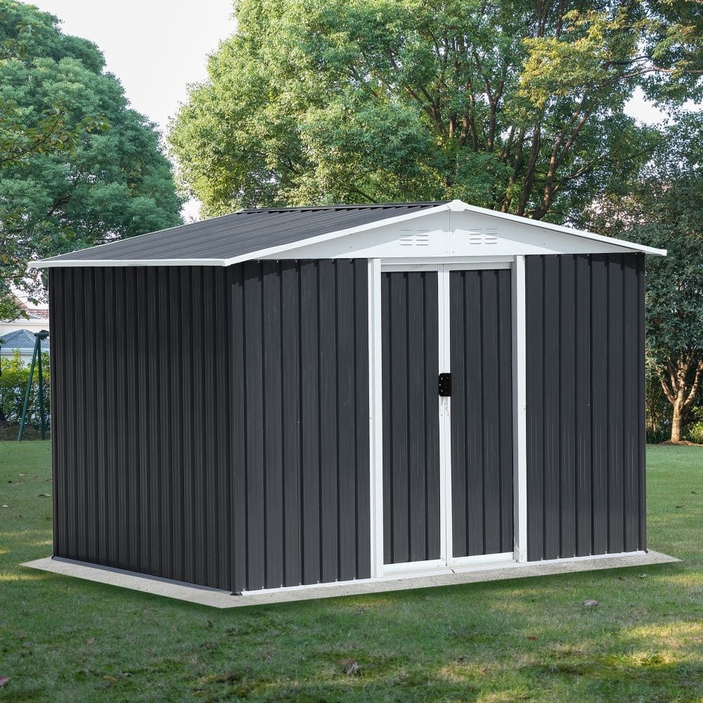 8FTx6FT Metal Outdoor Storage Garden Shed