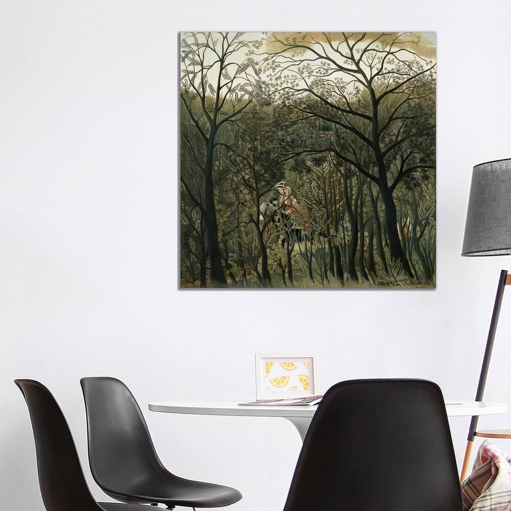 iCanvas "Rendezvous In The Forest, 1889" by Henri Rousseau Canvas Print
