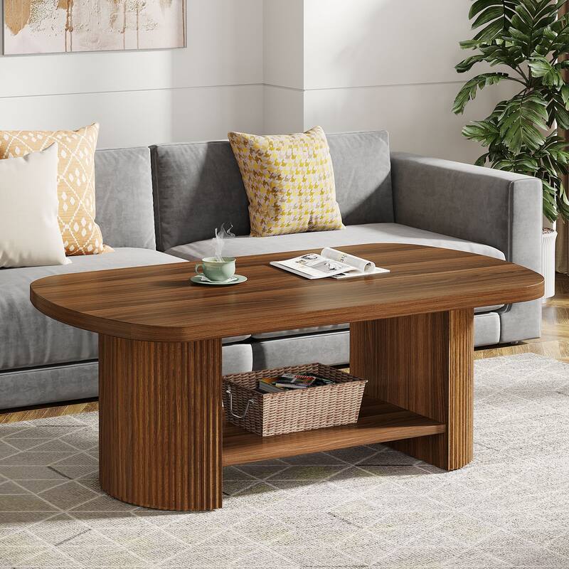 Mid-Century 2-Tier Coffee Table