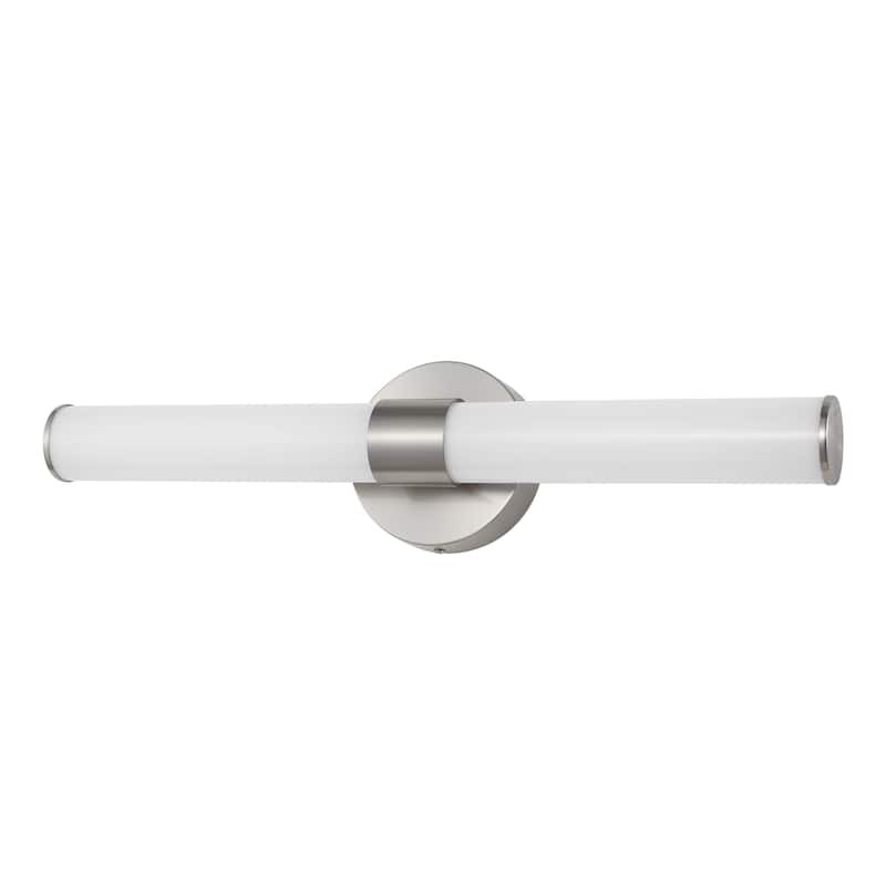 Elyse 20.13" 1-Light Industrial Mid-Century Iron Integrated LED Vanity Light, by JONATHAN Y