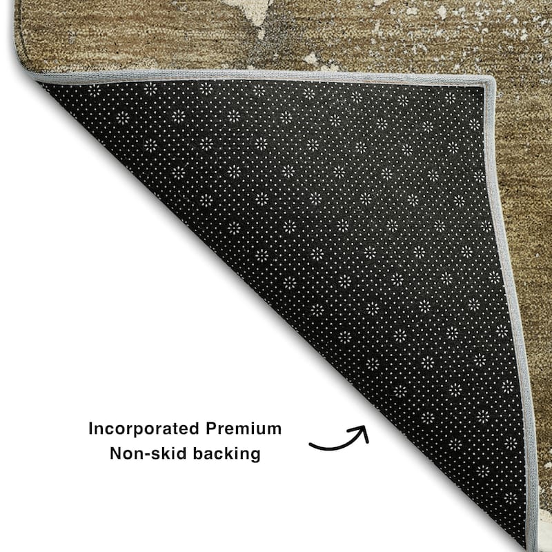 Premium Washable Super Soft Abstract Contemporary Mayfield Rug