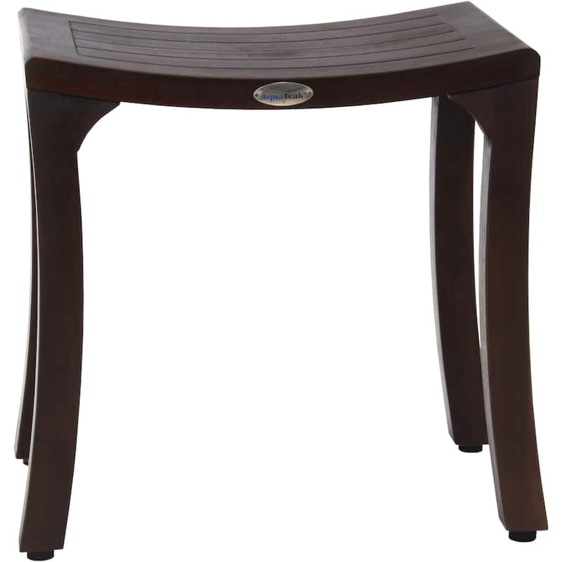 Patented Asia Curve Teak Shower Bench