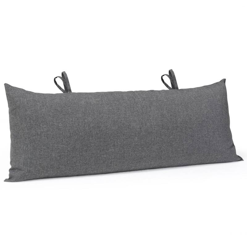 Hammock Pillow with ties, 40.1"×14.6", one count (Pack of 1) - 40.1" L × 14.6" W - Dark Gray