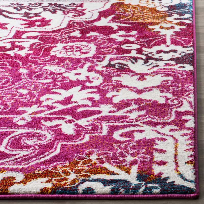 SAFAVIEH Watercolor Alani Modern Abstract Medallion Rug