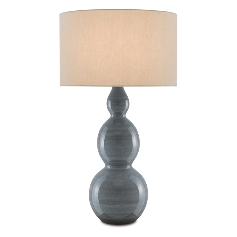 Currey & Company Cymbeline Table Lamp - 33.5"h x 18"dia - 33.5"h x 18"dia - Blue