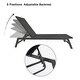 preview thumbnail 15 of 14, Outdoor Chaise Lounge Chair, Five-Position Adjustable Aluminum Lounge