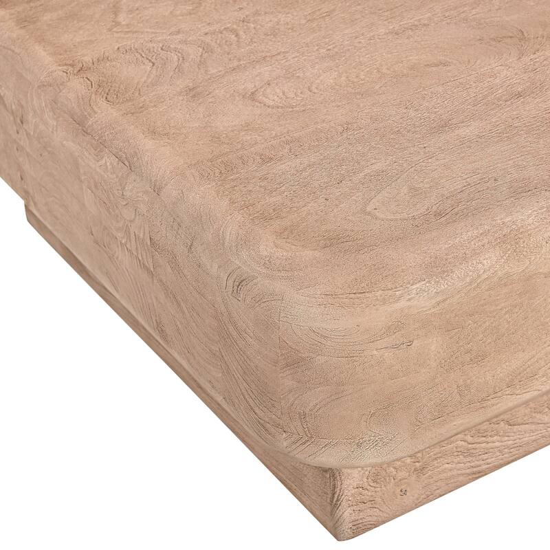 Bruno Modern Mango Wood Square Coffee Table