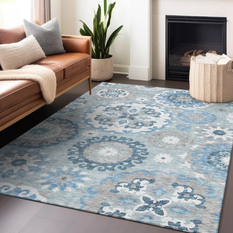 Premium Washable Super Soft Boho Suzani Mayfield Rug