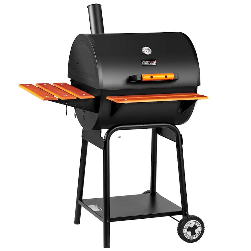Royal Gourmet 24-Inch Black Charcoal BBQ Grill