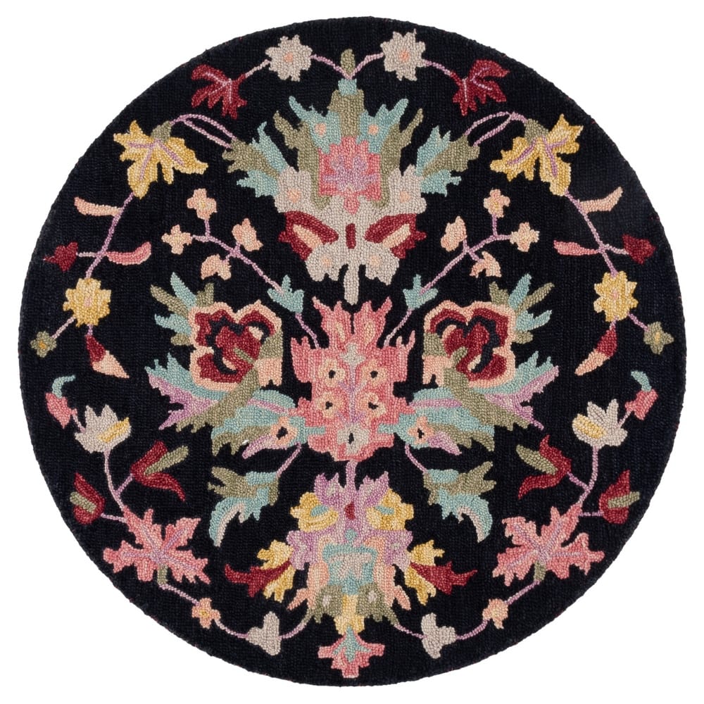 SAFAVIEH Handmade Jardin Mesure Floral Wool Rug
