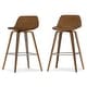 preview thumbnail 30 of 147, WYNDENHALL Cacey Mid Century Modern Bentwood Counter Height Stool (Set of 2) - 20.7'' x 21.1'' x 36.6