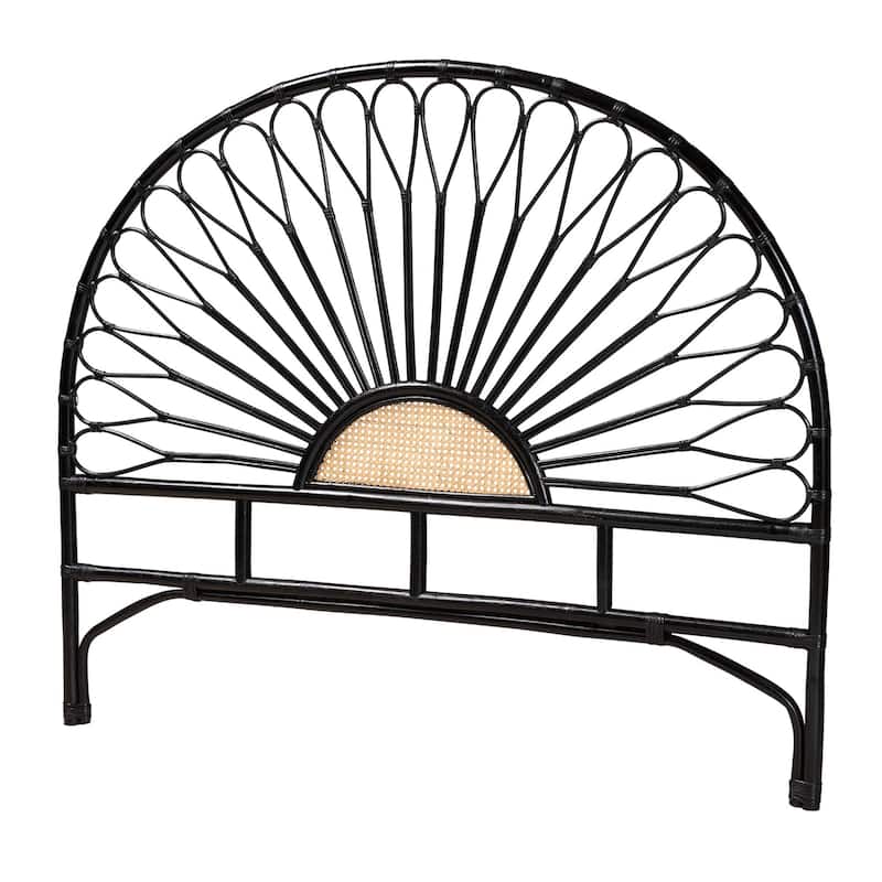 Perenna Modern Bohemian Rattan Standalone Headboard - King