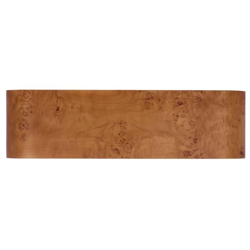 SAFAVIEH Couture Tessly Burl Veneer Console Table - 54"W x 15"D x 32"H
