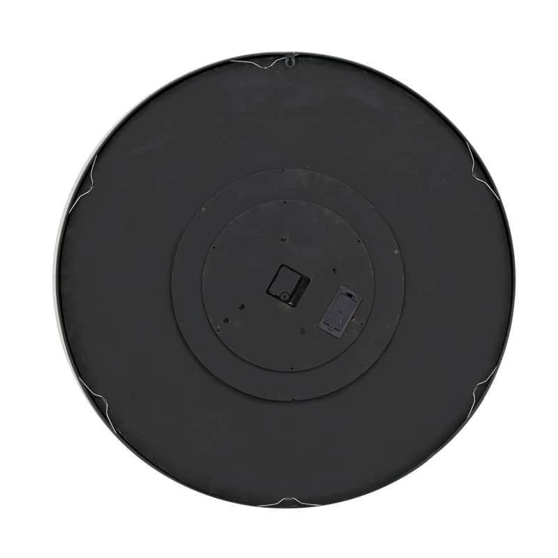 Trademark 32"D Black Clock with Open Moving Gears