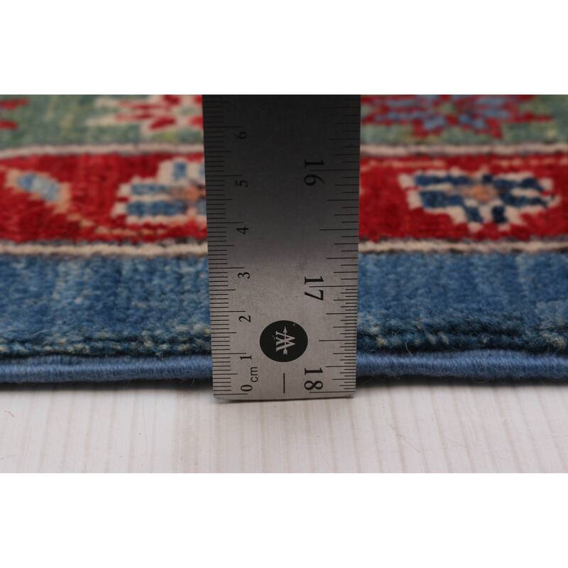 ECARPETGALLERY Hand-knotted Uzbek Ghazni Blue Wool Rug - 9'0 x 11'10