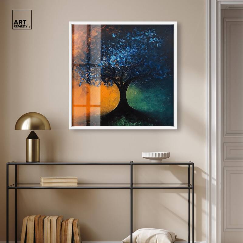 Tree of Opposites II Shadowbox by Art Remedy