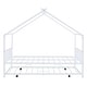 preview thumbnail 23 of 28, Full Size Metal House Bed with Twin Size Trundle