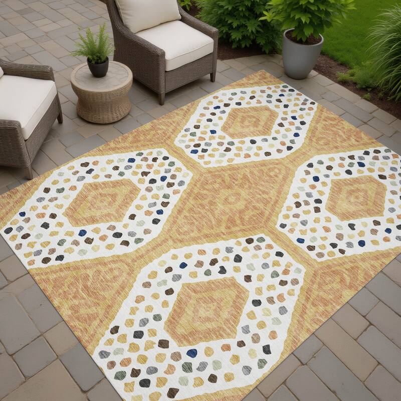 Machine Washable Indoor/ Outdoor Global Nipsey Chantille Rug